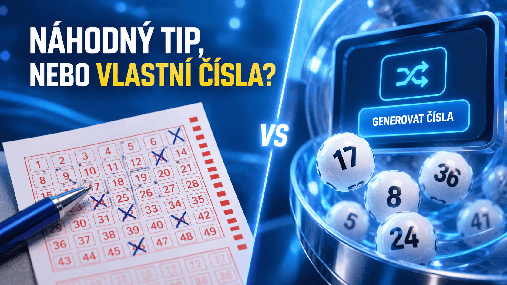 Náhodný tip, nebo vlastní čísla: co má větší šanci?
