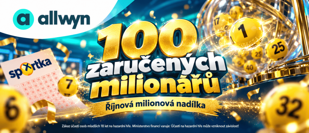 Allwyn rozdá ve Sportce během října 100 milionů