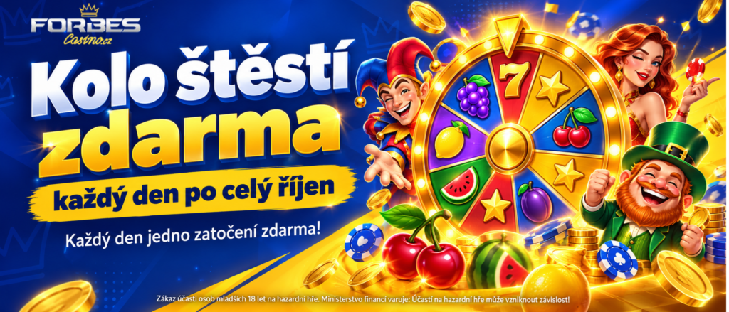 Točte kolem štěstí zdarma ve Forbes casinu každý den po celý říjen!