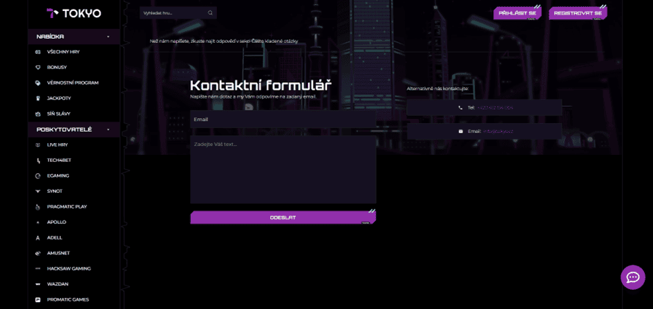 Možnosti zákaznické podpory