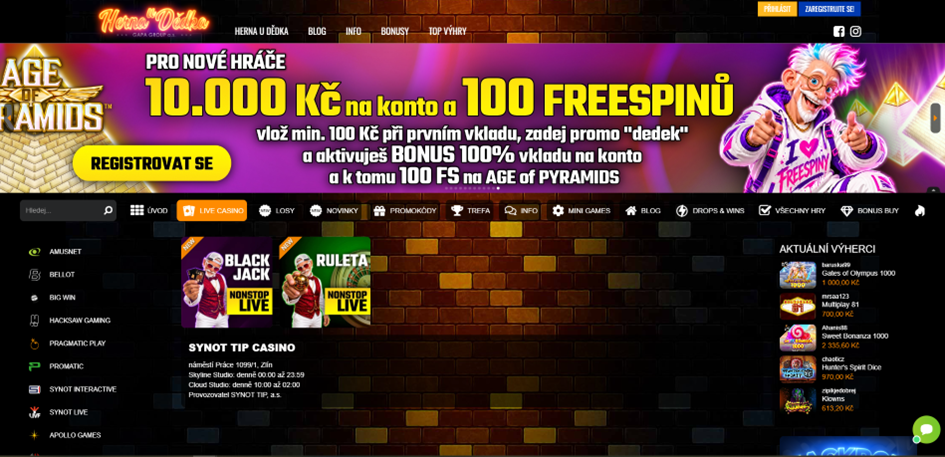Live casino