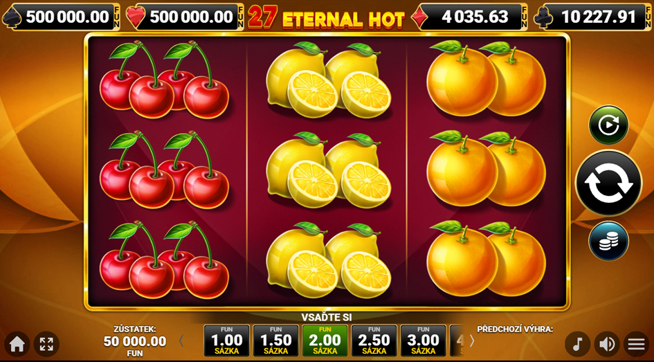 Hra 27 Eternal Hot