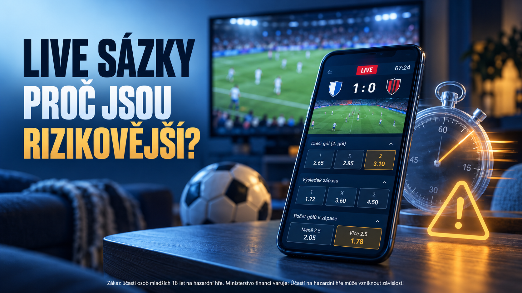 Proč jsou live sázky rizikovější než běžné sázení?