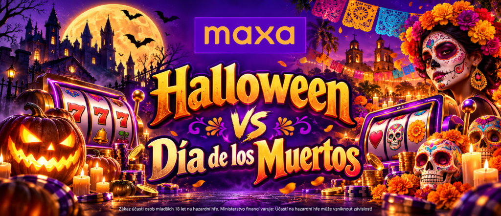 Halloween vs Día de los Muertos na Maxe: oslavte podzimní svátky a odneste si až 30 free spinů