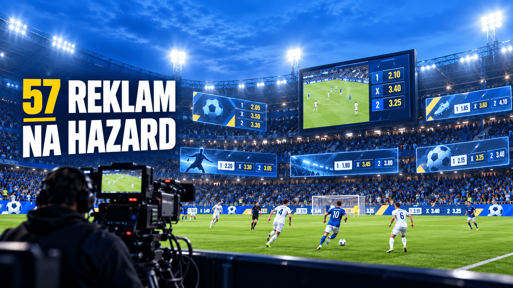57 reklam na hazard během jednoho zápasu: Co ukázala česká studie?