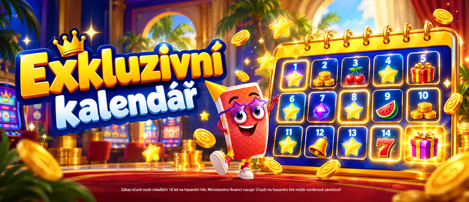 Nenechte si ujít bonusy a free spiny každý den s Exkluzivním kalendářem od Sazka Her!