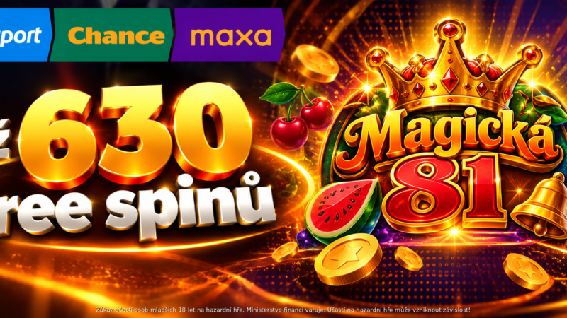7 bonusů s Magickou 81 ve Vegas  – seberte až 630 free spinů od Tipsportu, Chance a Maxy!